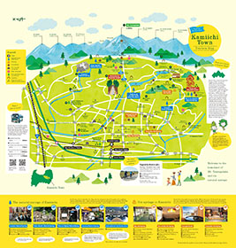 Kamiichi town Tourism Map